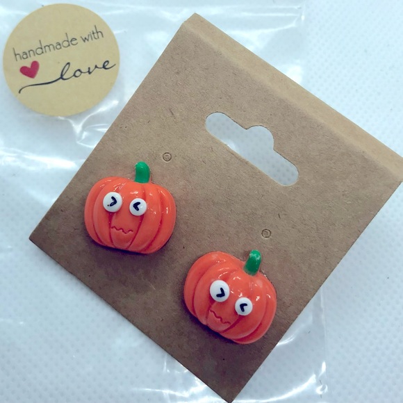 Home made pumpkin Earrings. Bundle and save 😍 - Picture 1 of 1